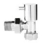 Hudson Reed Angled Radiator Valves Chrome