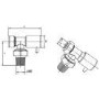 Hudson Reed Angled Radiator Valves Chrome