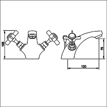 Premier Beaumont Chrome Mono Basin Mixer