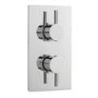 Premier Pioneer Round Twin Thermostatic Shower Valve With Diverter