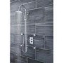 Premier Pioneer Round Twin Thermostatic Shower Valve With Diverter