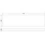 Athena Bath Front Panel 560mm H x 1800mm W - Natural Oak