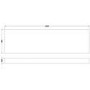 Athena Bath Front Panel 560mm H x 1700mm W - Grey Avola