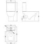 Premier Ava Rimless Close Coupled Toilet & Seat