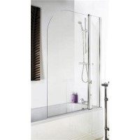 Hudson Reed Straight Bath Screen With Fixed Panel