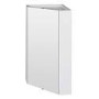 Mayford Corner Mirrored Bathroom Cabinet 459mm White