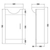 Premier Cloakroom 420mm Cabinet &amp; Basin