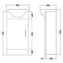 Premier Cloakroom 420mm Cabinet & Basin