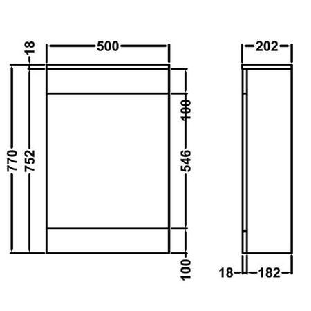 Premier Cloakroom 500 WC Unit Including Concealed Cistern