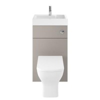 Premier Athena 2 In 1 500mm Stone Grey Basin & WC Unit