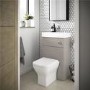 Premier Athena 2 In 1 500mm Stone Grey Basin & WC Unit