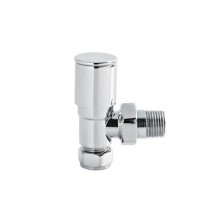 Hudson Reed Angled Radiator Valves Chrome
