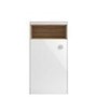 White 600mm WC Toilet Unit with Open Shelf - Coast