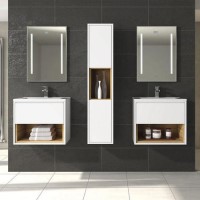 Hudson Reed Coast White Gloss 350 Tall Unit