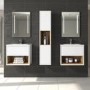 Hudson Reed Coast White Gloss 350 Tall Unit