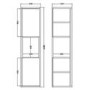 Hudson Reed Coast White Gloss 350 Tall Unit