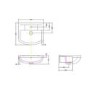 Harmony 500mm Semi Recessed Basin