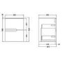 Hudson Reed Urban Grey Avola 400 Side Cabinet