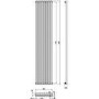 Hudson Reed Kinetic Designer Radiator High Gloss Silver