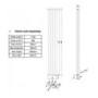 Hudson Reed Revive Compact Designer Radiator Anthracite 1800x236 mm