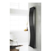 Hudson Reed Revive Wave Designer Radiator High Gloss Black 1785x413