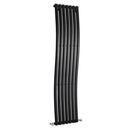 Hudson Reed Revive Wave Designer Radiator High Gloss Black 1785x413
