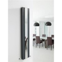 Hudson Reed Sloane Double Panel Designer Radiator Anthracite 1800x381