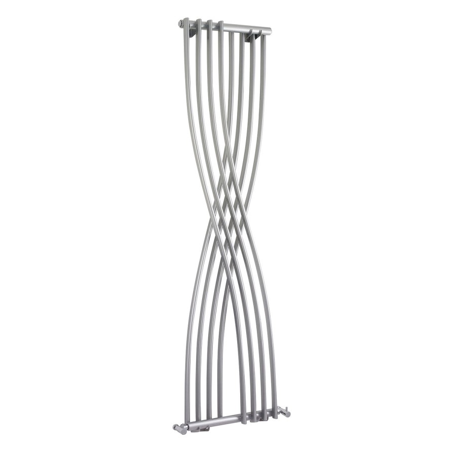 Hudson Reed Xcite Designer Radiator High Gloss Silver - 1775 x 450mm
