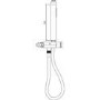 Hudson Reed Square Handset with Parking Bracket and Outlet Elbow