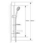 Hudson Reed Slimline Slide Rail Kit