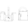 Hudson Reed Tec Lever Bath Shower Mixer