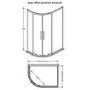 Hudson Reed Apex 900 x 800 Offset Quadrant