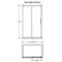 Sliding Door Apex 1100mm - 8mm Glass - Hudson Reed Range
