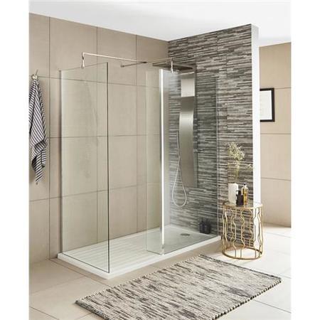 215mm Wetroom Return Screen 8mm Glass - Hudson Reed