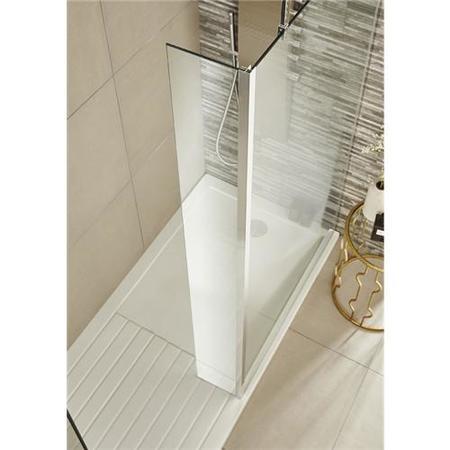 215mm Wetroom Return Screen 8mm Glass - Hudson Reed