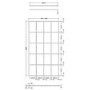 Hudson Reed 1100mm Framed Wetroom Screen
