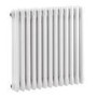 Hudson Reed Colosseum Triple Column Traditional Radiator High Gloss White 600x606
