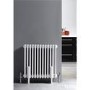 Hudson Reed Colosseum Triple Column Traditional Radiator High Gloss White 600x606