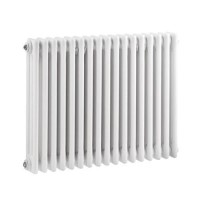 Hudson Reed Colosseum Triple Column Traditional Radiator High Gloss White 600x786