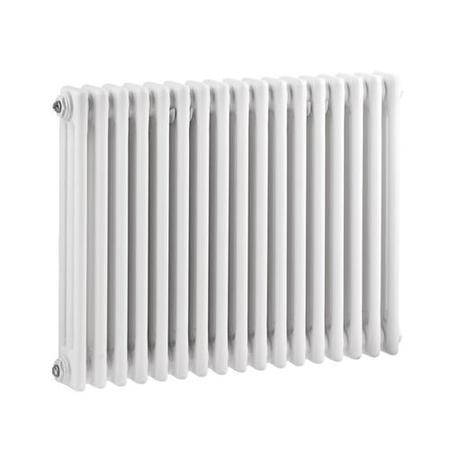 Hudson Reed Colosseum Triple Column Traditional Radiator High Gloss White 600x786