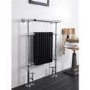Hudson Reed Marquis Heated Towel Rail Chrome / Black 963x673