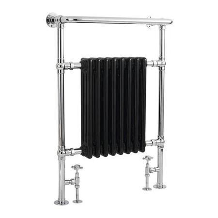 Hudson Reed Marquis Heated Towel Rail Chrome / Black 963x673