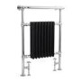 Hudson Reed Marquis Heated Towel Rail Chrome / Black 963x673