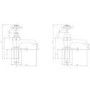Hudson Reed White Topaz Crosshead Bath Taps with Domed Collar