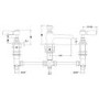 Hudson Reed White Topaz Lever 3 Tap Hole Basin Mixer with Hexagonal Collar