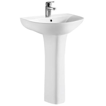 Premier Freya 560mm One Tap Hole Basin & Pedestal