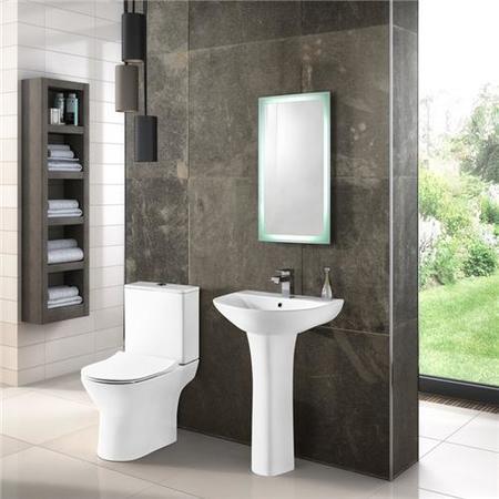 Premier Freya 560mm One Tap Hole Basin & Pedestal