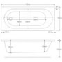 Alton Round Single Ended Bath - 1700 x 750mm