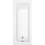 1500 Single Ended Square Bath with Grey Wood Grain Bath Front & End Panel