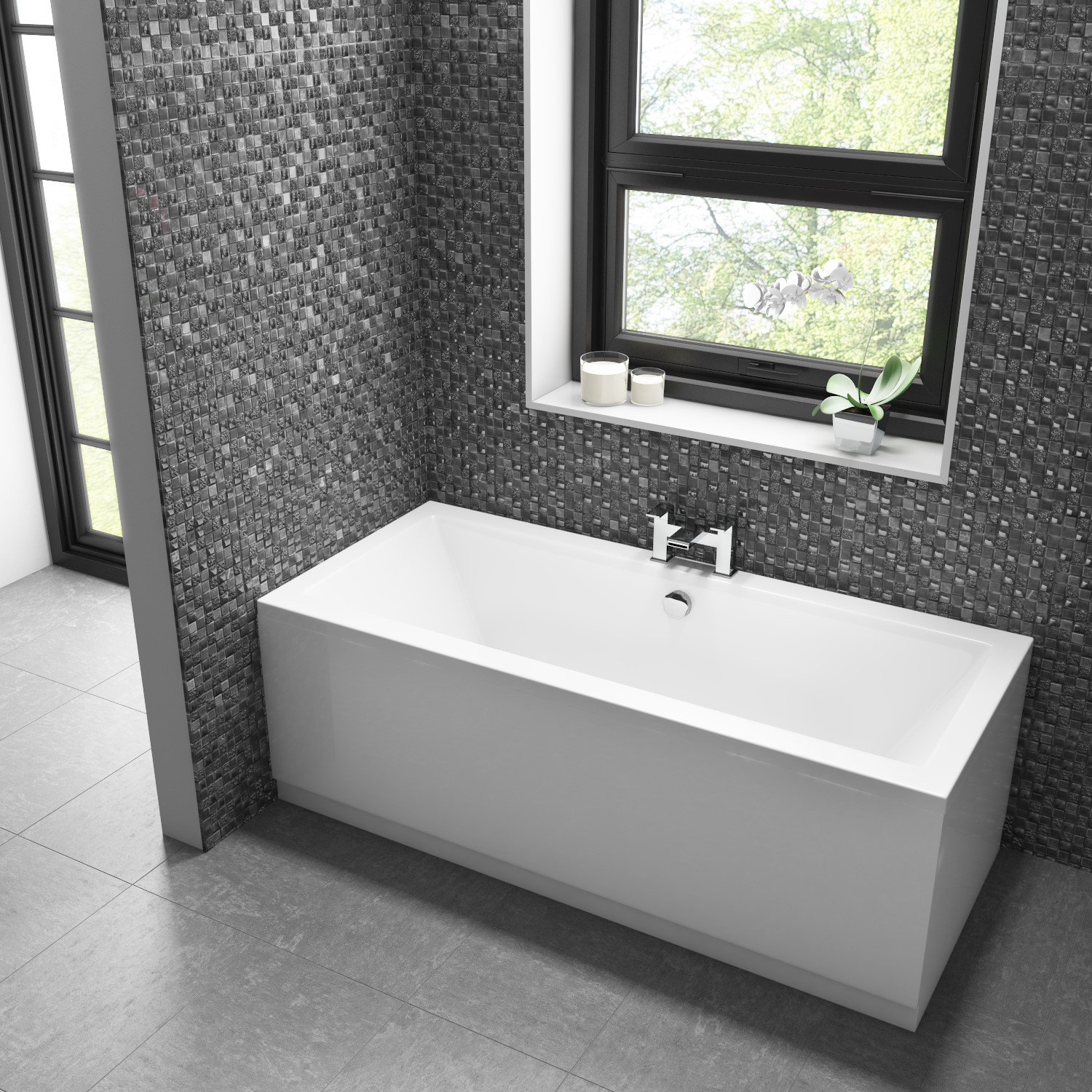 Chiltern Square Double Ended Bath 1700 x 700mm Better Bathrooms